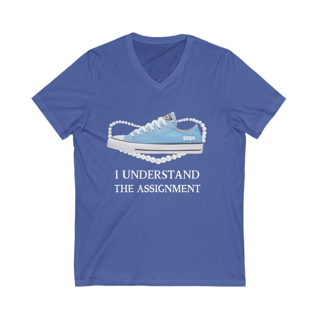 I Understand The Assignment | Short Sleeve V-Neck Tee