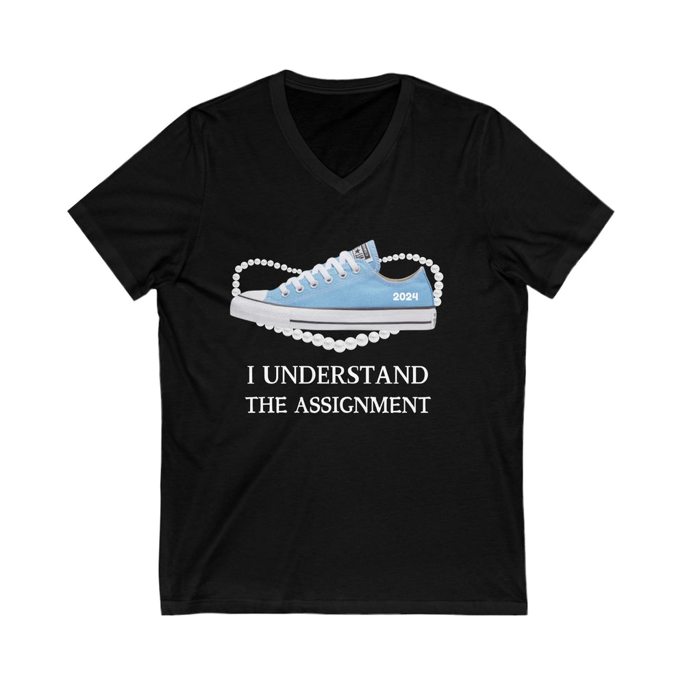 I Understand The Assignment | Short Sleeve V-Neck Tee