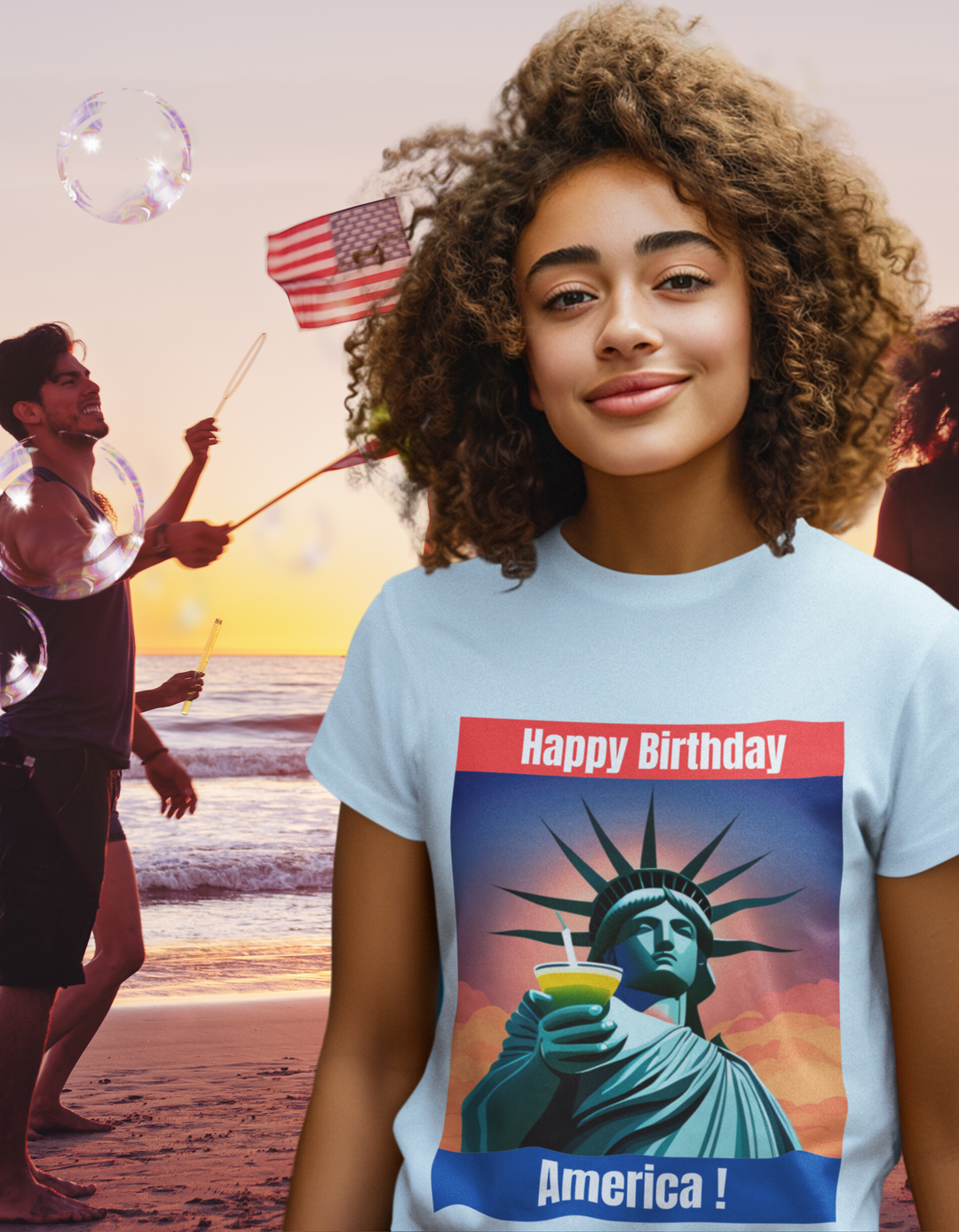 Happy Birthday America| Fun Graphic TShirt