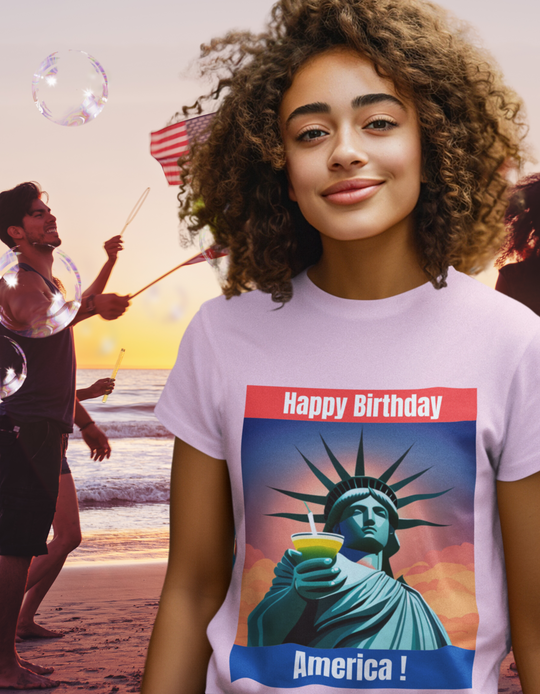 Happy Birthday America| Fun Graphic TShirt