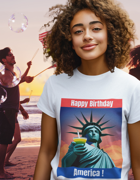 Happy Birthday America| Fun Graphic TShirt