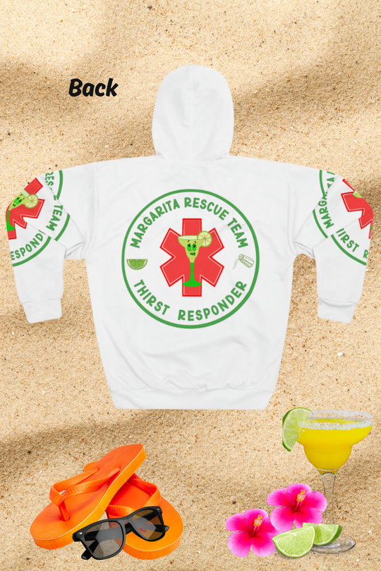 HOODIE - Margarita Rescue Team - Thirst Responder© WHITE