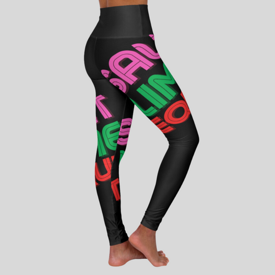 Salt. Lime, Tequila - High Waisted Yoga Leggings