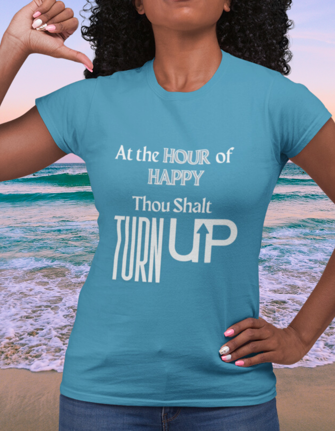 Hour Of Happy TURN UP Relaxed Tshirt